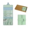 New 16pcs Color Nail Clippers Set Manicure Set Men Women Pedicure Kit Stainless Steel Scissores Tweezer Ear Pick Nail Tool Kit